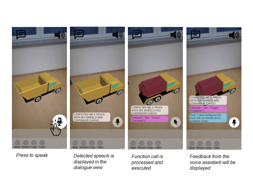 Interaction Steps of AR Product-configurator APP