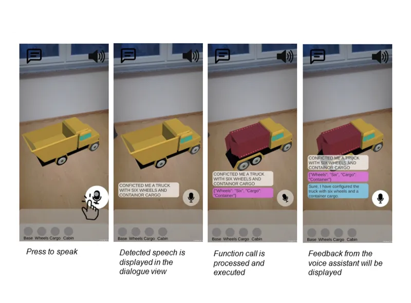 Screenshot of AR Product-Configurator with AI assistant